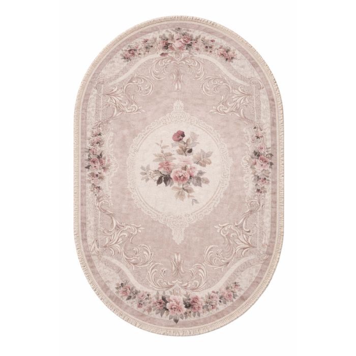 Gulvtæppe - 140x200 oval - Rose - Sunshine - Nordstrand Home