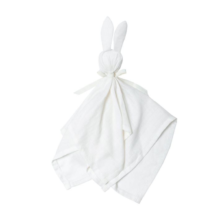 Nusseklud med kanin - GOTS certificeret økologisk bomuld - 50x50 cm - Balsam Cream - Müsli By Green Cotton Soother