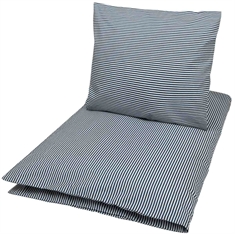 Baby sengetøj 70x100 cm - Stripe blue - 100% økologisk bomulds sengetøj - Müsli