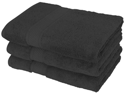 Badehåndklæde - 70x140 cm - Antracit - 100% Egyptisk bomuld - Luksus håndklæder fra By Borg