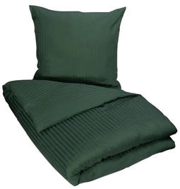 Sengetøj 200x220 cm - Grønt sengetøj - 100% Bomuldssatin - Borg Living dobbelt dynebetræk