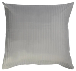  Pudebetræk 60x63 cm - Jacquardvævet - Grå - 100% Bomuldssatin