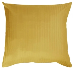 Pudebetræk 60x63cm - Jacquardvævet - Karrygul - 100% bomuldssatin 