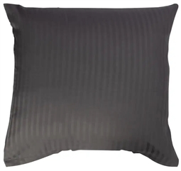 Pudebetræk 60x63cm - Jacquardvævet - Antracitgrå - 100% bomuldssatin 
