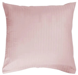 Pudebetræk 60x63 cm - Jacquardvævet - Lyserød - 100% bomuldssatin