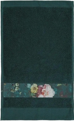 Essenza Fleur - Gæstehåndklæde - 30x50 cm - grøn - 100% Bomuld - Håndklæder fra Essenza