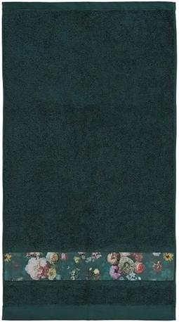 Essenza Fleur - Håndklæder - 60x110 cm - Mørke grøn- 100% bomuld - Håndklæder fra Essenza