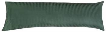  Pudebetræk 50x150 cm - 100% Bomuldssatin - Grønt ensfarvet pudebetræk - Borg Living