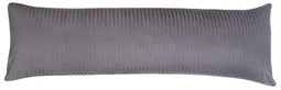  Pudebetræk 50x150 cm - Jacquardvævet - Antracitgrå - 100% bomuldssatin 