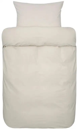 Krepp sengetøj 200x220 cm - Lyra beige - Sengetøj i 100% økologisk bomuld - Høie dobbelt dynebetræk