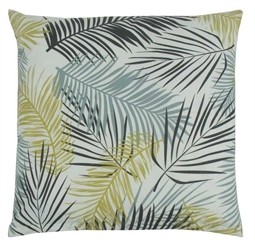 Pudebetræk 60x63 cm - Leaves Multi - Grøn - 100% Bomuld