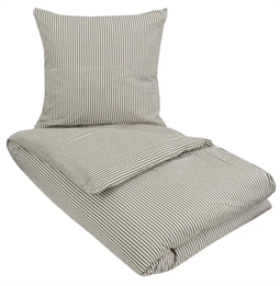 Økologisk sengetøj - 140x200 cm - Ingeborg Green - Grøn - 100% økologisk bomuld - Soft & Pure organic
