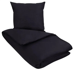 Kingsize sengetøj 240x220 cm - Astrid Blue - Blå - 100% økologisk bomuld - Soft & Pure organic