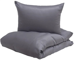 Sengetøj 240x220 cm - Enjoy grå - King size sengesæt - 100% Bambus - Turiform sengetøj