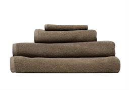 Håndklæde - 50x90 cm - Dus Oliven - 100% Økologisk bomuld - Frotte håndklæde fra Høie