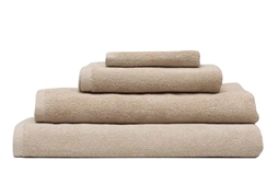 Håndklæde - 50x90 cm - Ecru/Beige - 100% Økologisk bomuld - Frotte håndklæde fra Høie