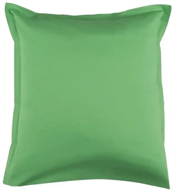  Pudebetræk 60x63 cm - Ensfarvet - Grøn - 100% Bomuld