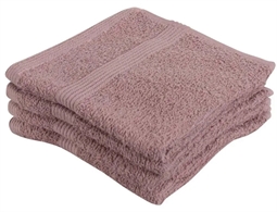 Vaskeklud - 30x30 cm - 4-pak - Støvet rosa - 100% Bomuld - Vaskeklude fra By Borg 