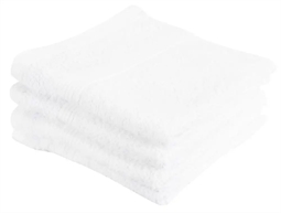Vaskeklud - 30x30 cm - 4-pak  - Hvid - 100% Bomuld - Vaskeklude fra By Borg 