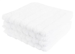 Vaskeklud - 30x30 cm - 4-pak - Hvid - 100% Bomuld - Vaskeklude fra By Borg