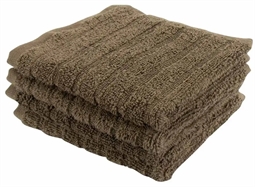 Vaskeklud - 30x30 cm - 4-pak - Mørkegrøn - 100% Bomuld - Vaskeklude fra By Borg