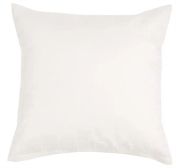 Pudebetræk 50x70 cm - Check Sand - Sandfarvet - Jacquardvævet - 100% Bomuldssatin 