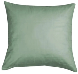 Pudebetræk 50x70 cm - Check green - Grøn - Jacquardvævet - 100% Bomuldssatin 