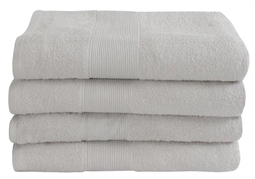 Badehåndklæde - 70x140 cm - Lysegrå - 100% Bomuld - Frottehåndklæde fra By Borg