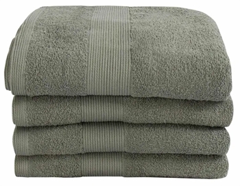 Håndklæde - 100% Blødt bomuld med høj absorberingsevne - 50x100 cm - Støvet grønt håndklæde fra danske By Borg