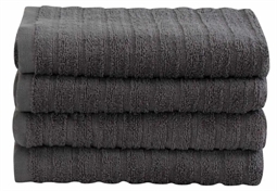 Håndklæde - 50x100 cm - Grå - 100% Bomuld - Håndklæder fra By Borg 