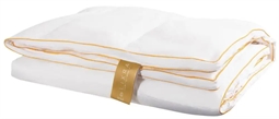Dobbeltdyne 240x220 cm Satin moskusdyne - Let helårsdyne - King size dundyne - LIXRA Gold