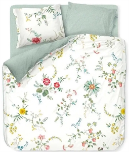 Dobbelt sengetøj 200x200 cm - Fleur Grandeur - White - 2 i 1 design - 100% bomuld - Pip Studio