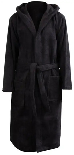 Morgenkåbe børn - bambus - Str. 12/14 år - Badekåbe børn - Black - Excellent By Borg