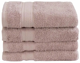 Håndklæde - 50x100 cm - 100% Egyptisk bomuld - Rosa - Luksus håndklæder fra "Premium - By Borg