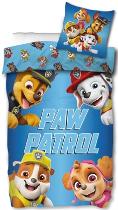 Paw Patrol 150x210 cm - Sengetøj - Vuf Vuf - Vendbart design - 100% bomuld