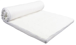 Latex H-split topmadras - 180x200 cm - 5 cm høj - Latex & naturlatex - Zen sleep topmadras til elevationsseng