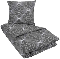 Sengetøj 240x220 - Kingsize sengetøj - Diamond grey - Sengelinned i 100% Bomuld