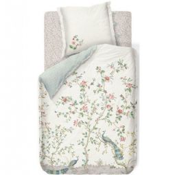 Pip studio sengetøj - Okinawa white - Blomstret sengetøj - Dobbeltsidet sengesæt - 100% bomuld