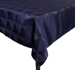 Borddug -  Blå - Jacquard dug med mønster - 140x220 cm