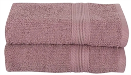 Gæstehåndklæder - Pakke á 2 stk. - 40x60 cm - Rosa - 100% Bomuld