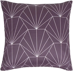 Pudebetræk 60x63 cm - Hexagon blomme - 100% Bomuldssatin 