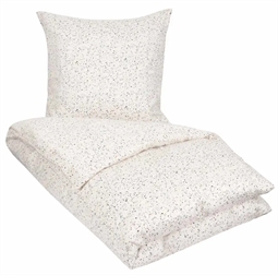 Sengetøj 140x220 cm - Marble white - Sengelinned i 100% Bomuldssatin - By Night sengesæt