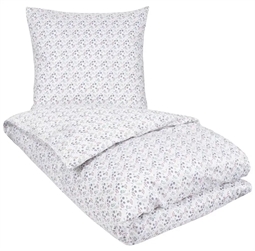 Sengetøj 140x200 cm - Bomuldssatin sengetøj - Potpuri blue - By Night sengesæt 