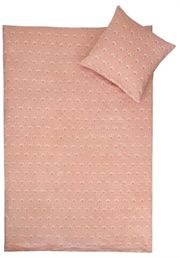 Baby sengetøj 70x100 cm - Summer rosa - 100% Bomuldssatin - By Night sengesæt 