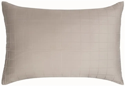 Pudebetræk 70x100 cm - Check Sand - Jacquardvævet - 100% bomuldssatin 