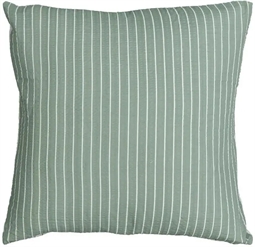 Pudebetræk 60x63 cm - Bæk og Bølge - 2 i 1 design - Grøn & hvid stribet - 100% Bomuld - By Night