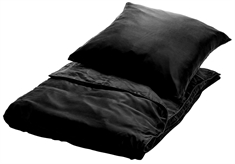 Silke sengetøj 240x220 cm - Sort sengetøj - King size - 100% Silke sengetøj - Butterfly Silk