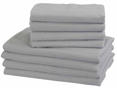 Microfiber håndklæder - 8 stk i pakke - Lysegrå - Letvægts håndklæder 