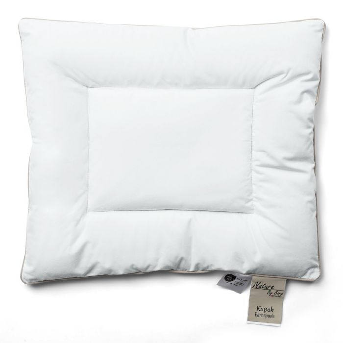 Kapok babypude - Økologisk og allergivenlig pude - 40x45 cm - Nature By Borg lav pude 
