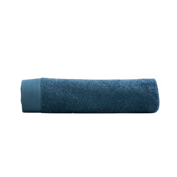 Badelagen - 100% Blødt bomuld med høj absorberingsevne - 100x150 cm - Mørkeblåt - Stort håndklæde fra danske By Borg